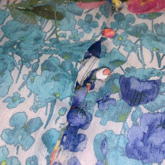 Zara Springtime Patchwork Floral Belted Dress - Picture 13 of 16